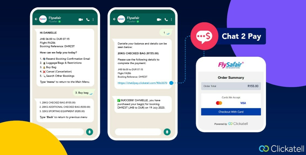 FlySafair first to get WhatsApp-based payment service