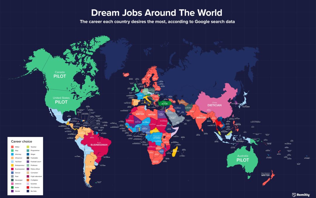 Google search data show pilot as the world’s dream job