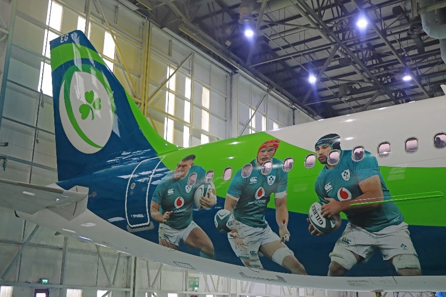 Aer Lingus reveals IRFU rugby livery