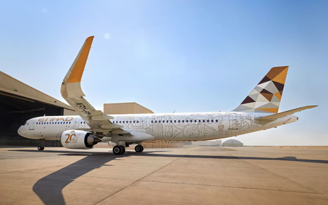 Etihad unveils 20th anniversary livery on its A321neo