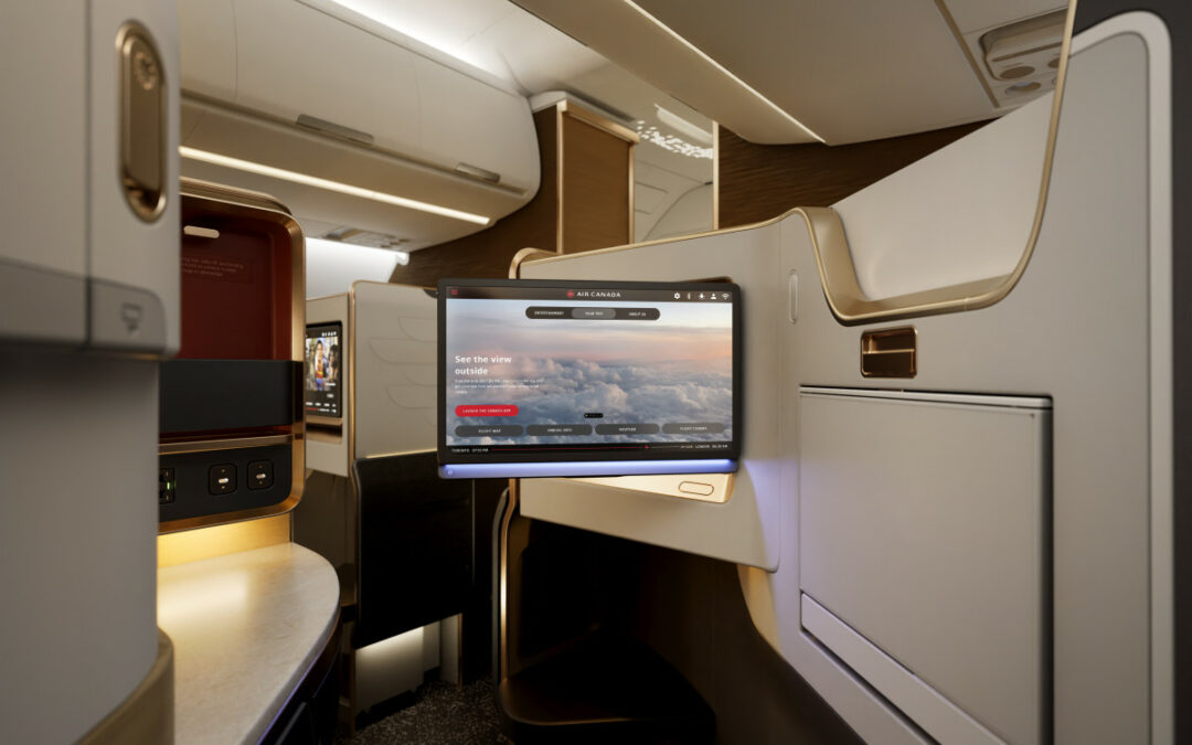 Air Canada unveils Glowing Hearted cabins 